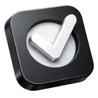 Approval checkmark icon in 3D style on the Keen Equitondary about page